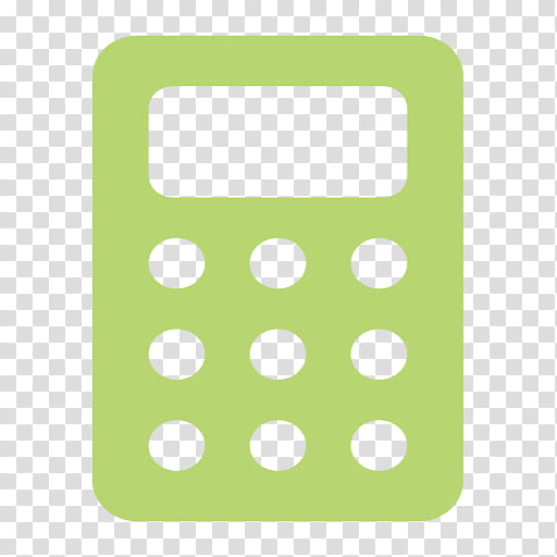 Phone Icon, Calculator, Calculation, Icon Design, Adding Machine, Green, Mobile Phone Case, Polka Dot transparent background PNG clipart