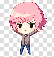 DDLC R All Character Sprites FREE TO USE, anime character illustration transparent background PNG clipart