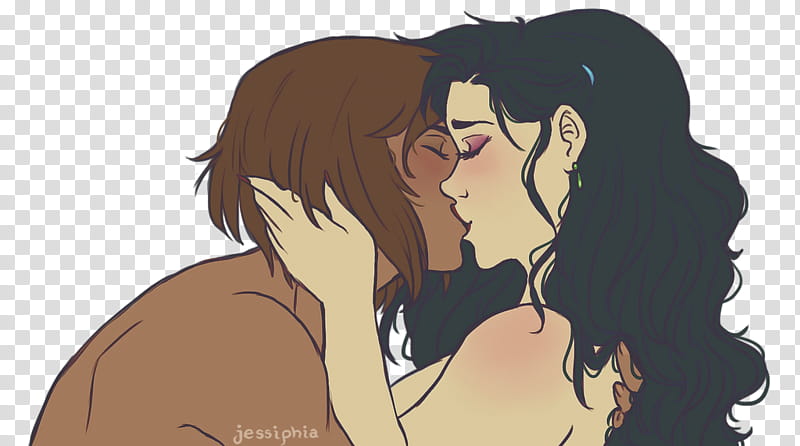 Girls Kissing Girls, Korrasami, man and woman kissing illustration transparent background PNG clipart