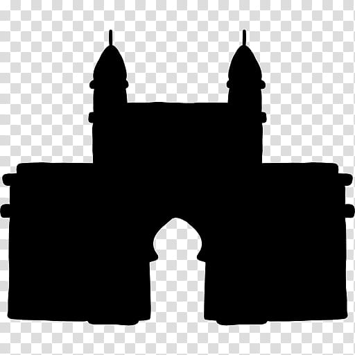 People Architecture, Gateway Of India Mumbai, Silhouette, Indian People, City, Blackandwhite, Logo, Castle transparent background PNG clipart