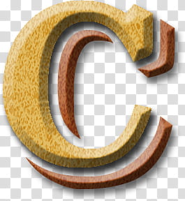 Steampunked Scrap Kit Freebie, brown and beige letter-c illustration transparent background PNG clipart