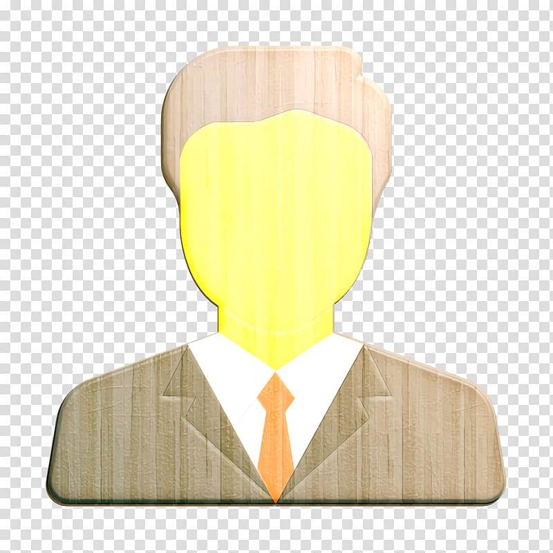 Business icon Man icon Manager icon, Yellow, Head, Chin, Male, Cartoon, Forehead, Eyewear transparent background PNG clipart
