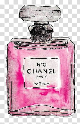 chanel perfume bottle drawing