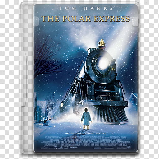 Movie Icon , The Polar Express, The Polar Express movie case transparent background PNG clipart