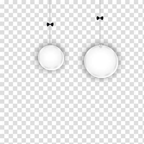 Diamond, two white baubles transparent background PNG clipart