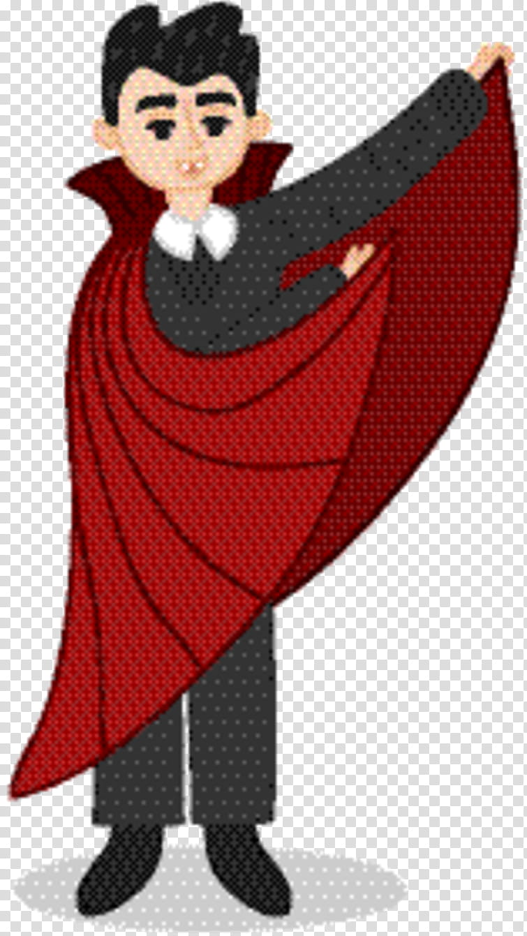 Penguin, Cartoon, Vampire, Character, Cloak, Red, Animation transparent background PNG clipart