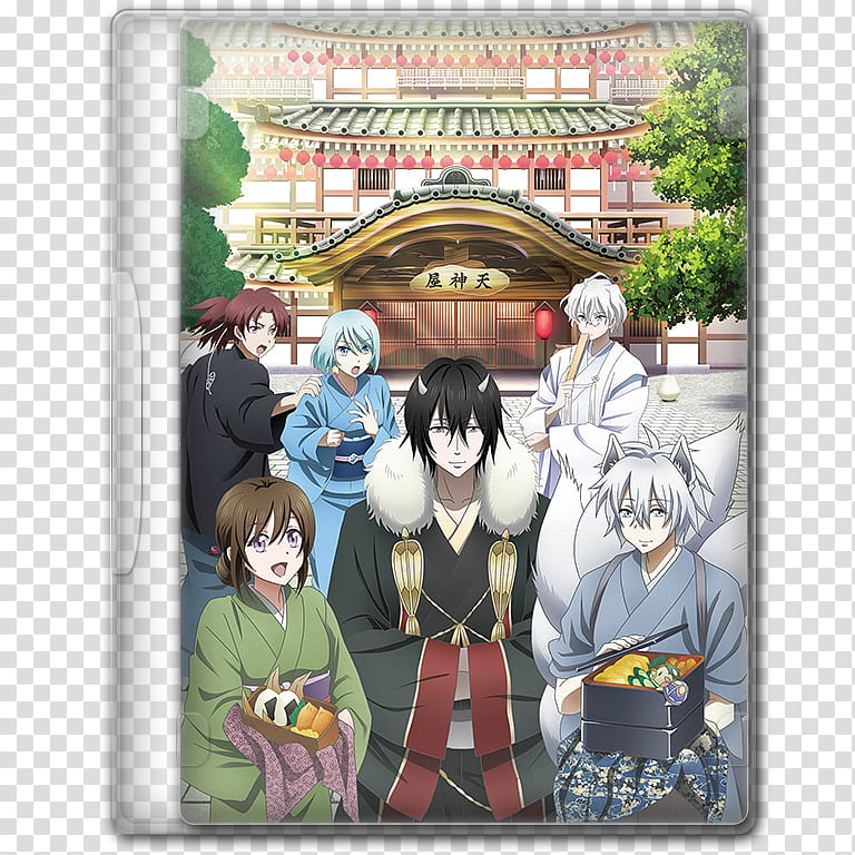 Anime  Spring Season Icon , Kakuriyo no Yadomeshi, male and female anime characters transparent background PNG clipart