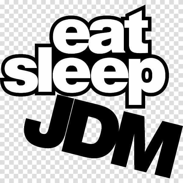 sticker bomb , eat sleep JDM text transparent background PNG clipart