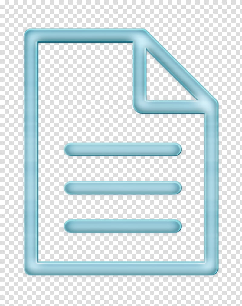 archive icon doc icon document icon, File Icon, Sheet Icon, Text Icon, Turquoise, Aqua, Rectangle transparent background PNG clipart