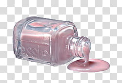 AESTHETIC GRUNGE, clear glass bottle with pink liquid dripping transparent background PNG clipart