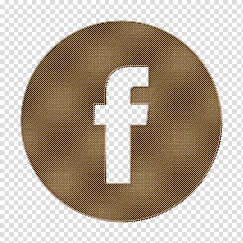 facebook icon logo icon, Brown, Cross, Tan, Symbol, Circle, Beige transparent background PNG clipart
