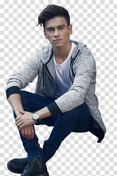Agustin Bernasconi , man wearing grey jacket in sitting position transparent background PNG clipart