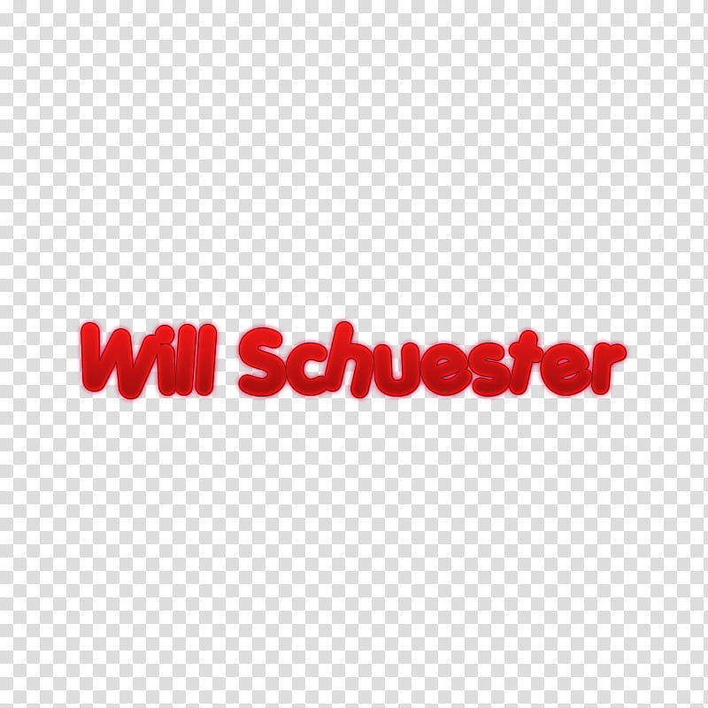 nombres personajes glee, red Will Schuester text transparent background PNG clipart