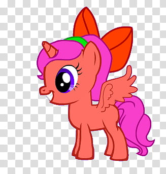Small pony, orange Little Pony transparent background PNG clipart