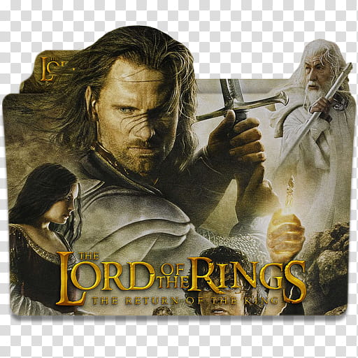 Lord of The Rings Collection Folder Icon , LOTR King, The Lord of the Rings folder icon transparent background PNG clipart