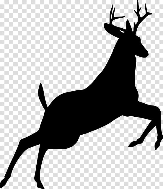 Christmas Santa Claus, Reindeer, Santa Clauss Reindeer, Silhouette, Moose, Christmas Day, Stencil, Horn transparent background PNG clipart