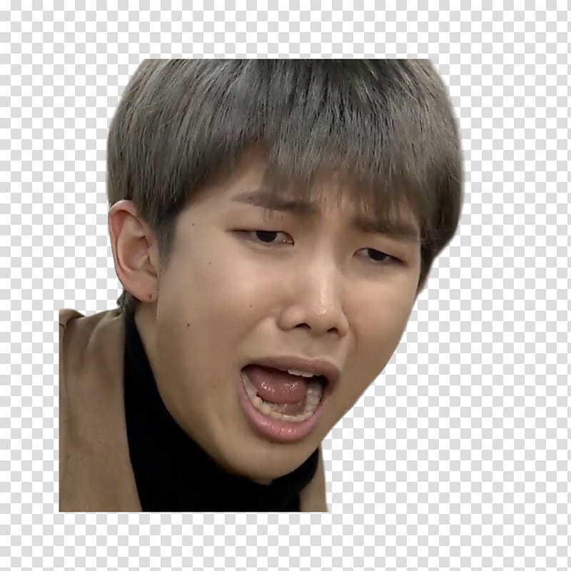 WATCHERS KPOP MEME EPISODE  BTS, man opening his mouth transparent background PNG clipart