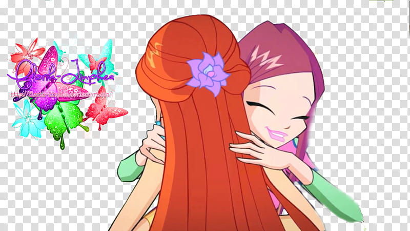 Winx Club Bloom and Roxi transparent background PNG clipart