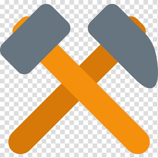 Fantasy Football, Emoji, Hammer And Pick, Tool, Pickaxe, Symbol, Emoji Domain, Idea transparent background PNG clipart