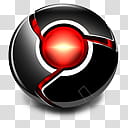 Google Chrome Icon Pack, GoogleChromeBlackRedcore xx transparent background PNG clipart