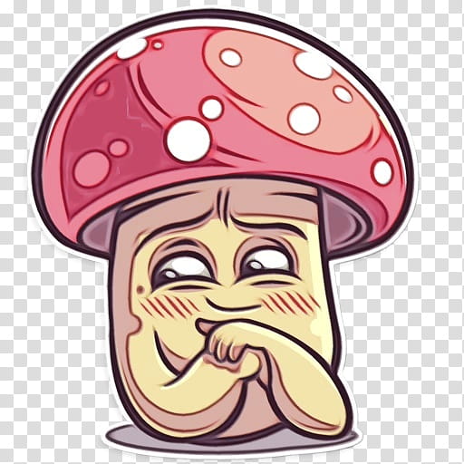 Mushroom, Food, Hat, Nose, Cartoon, Headgear, Smile transparent background PNG clipart