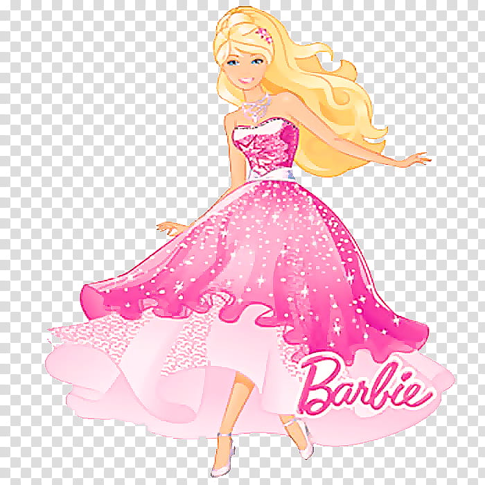 doll barbie pink toy fashion illustration, Dress, Gown, Costume Design, Fashion Design transparent background PNG clipart