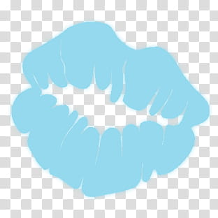 blue lips transparent background PNG clipart