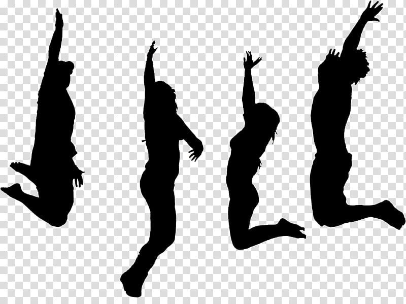 Child, Jumping, Silhouette, Jump Ropes, Happy, Dancer, Athletic Dance Move, Shadow transparent background PNG clipart