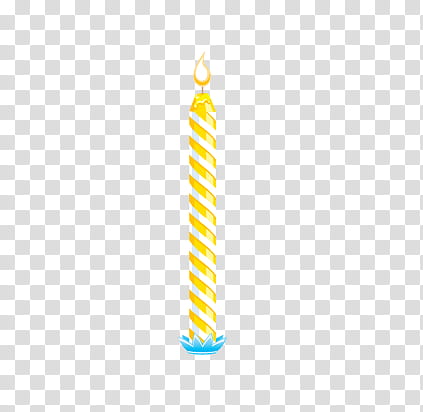 Birth Day Stuff s, yellow and white birthday candle illustration transparent background PNG clipart