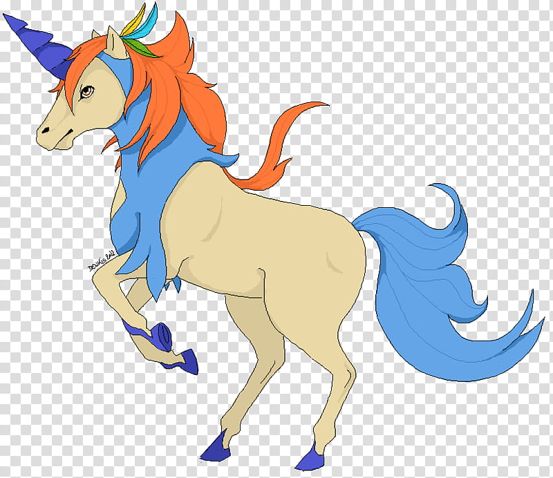 PKM, Keldeo, brown and blue horse illustration transparent background PNG clipart