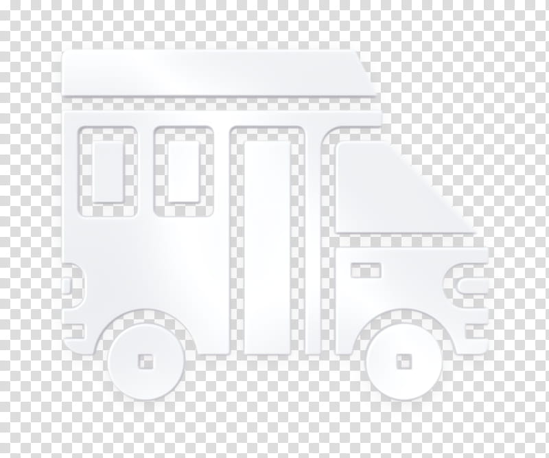 Van icon Car icon, Transport, Text, Vehicle, Cartoon, Line, Logo, Signage transparent background PNG clipart