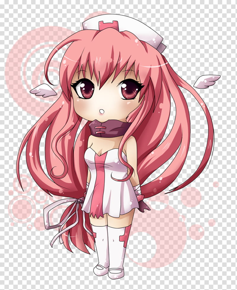 DeDecoraciones s, pink haired girl wearing nurse suit transparent background PNG clipart