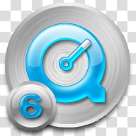 brushed macosx theme, round blue and white clock icon art transparent background PNG clipart