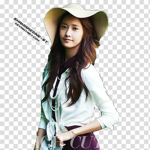 Yoona in High Cut, Im Yoon-ah wearing hat transparent background PNG clipart