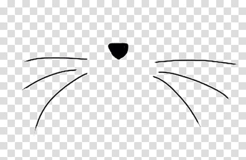 SA Y PEOPLE, black cat's whiskers and nose transparent background PNG clipart