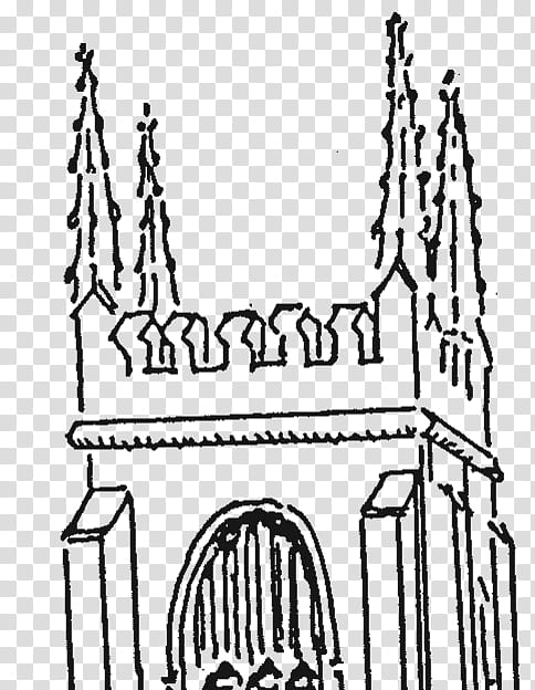 Architecture Tree, Line Art, Fence, Home, Landmark, Place Of Worship, Gothic Architecture, Spire transparent background PNG clipart