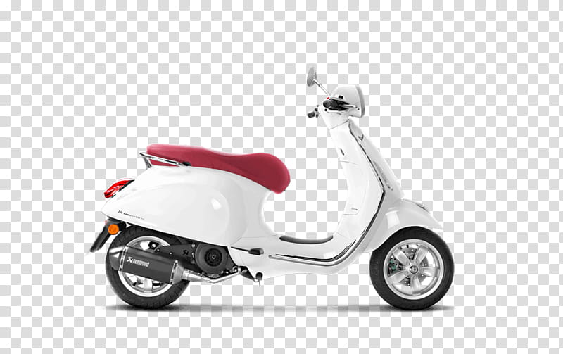 Piaggio Scooter, Vespa GTS, Vespa Sprint, Vespa Primavera, Motorcycle, Exhaust System, Vespa 125 Primavera, Akrapovic Racing Full Exhaust System transparent background PNG clipart