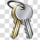 Visual Complete in, two silver and gold keys transparent background PNG clipart