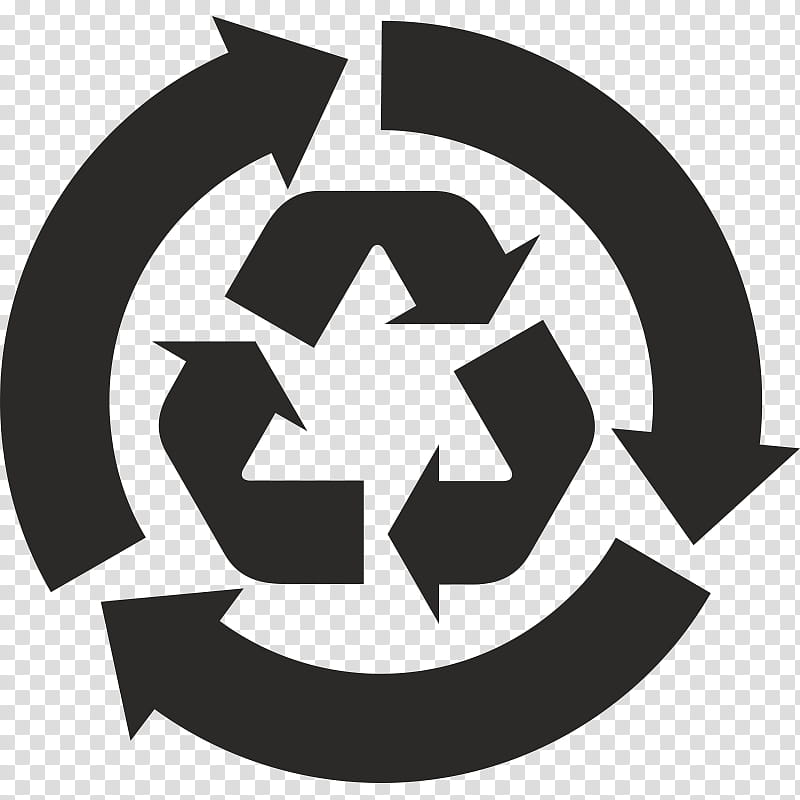 White Arrow, Recycling Symbol, Recycling Bin, Paper, Waste, Sign, Black And White
, Logo transparent background PNG clipart