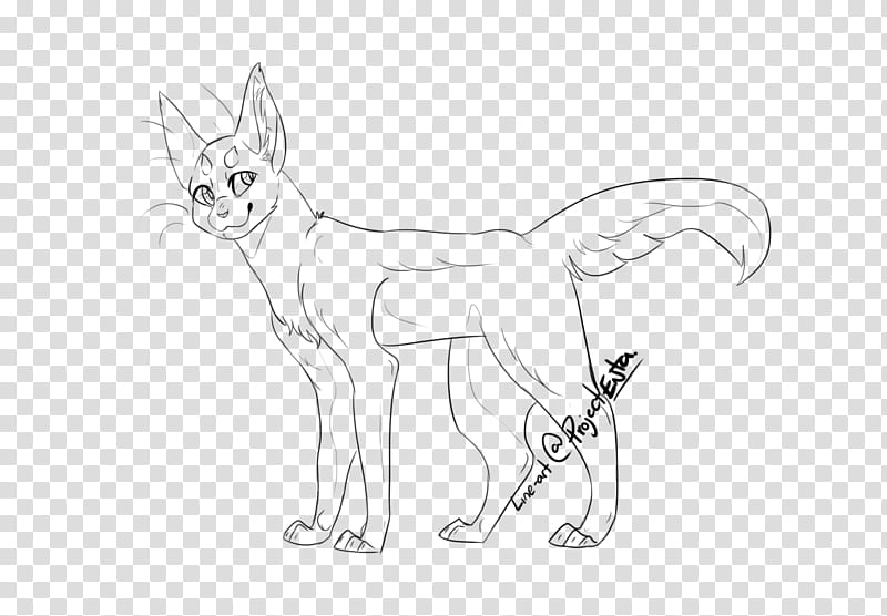 FU Free to use Cat Lineart, cat illustration transparent background PNG clipart