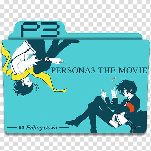 Anime Icon , Persona  the Movie # Falling Down, Persona  The Movie folder icon transparent background PNG clipart