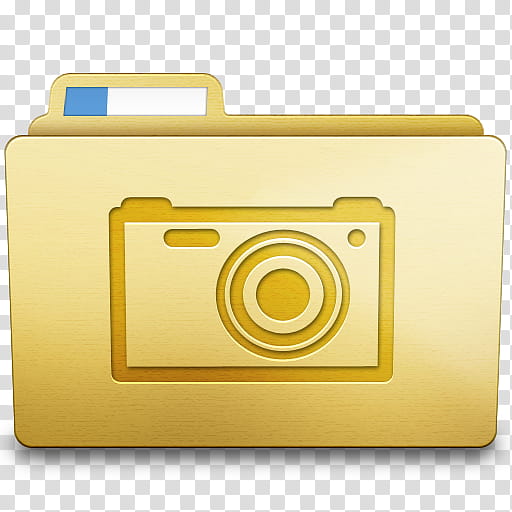Folder Replacement, yellow camera folder icon transparent background PNG clipart
