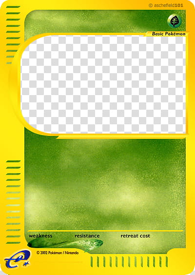 Original e Card Blank , blank Pokemon card transparent background PNG clipart