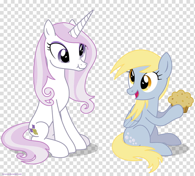 Fleur the posing pony and Derpy transparent background PNG clipart