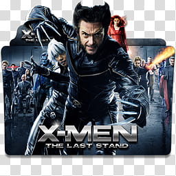 X Men Movie Collection Folder Icon , X Men The Last Stand_x, X-Men The Last Stand movie poster transparent background PNG clipart