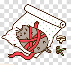 Pusheen The Cat, Pusheen the Cat bandage emoji transparent background PNG clipart