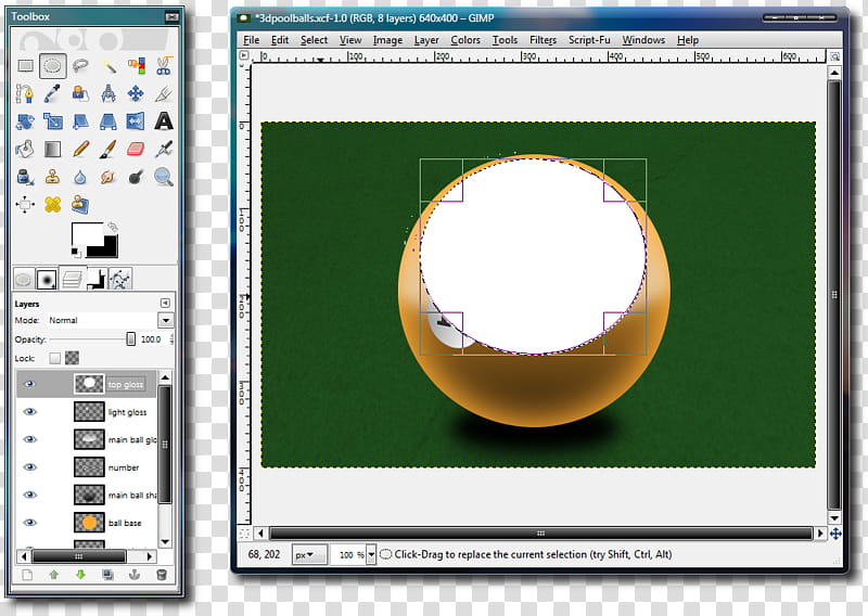 Gimp Tutorial D Pool Balls transparent background PNG clipart