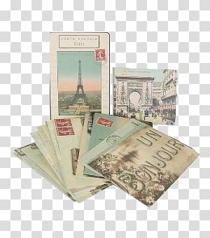 part, Paris, France postcards transparent background PNG clipart