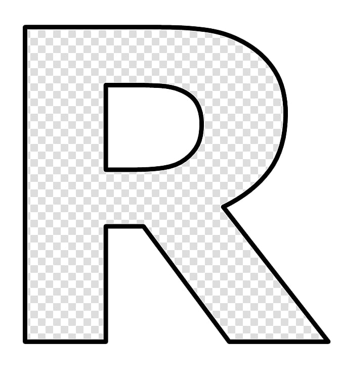 Moldes, black letter R illustration transparent background PNG clipart
