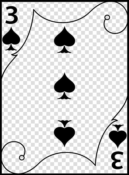  of spades playing card illustration transparent background PNG clipart